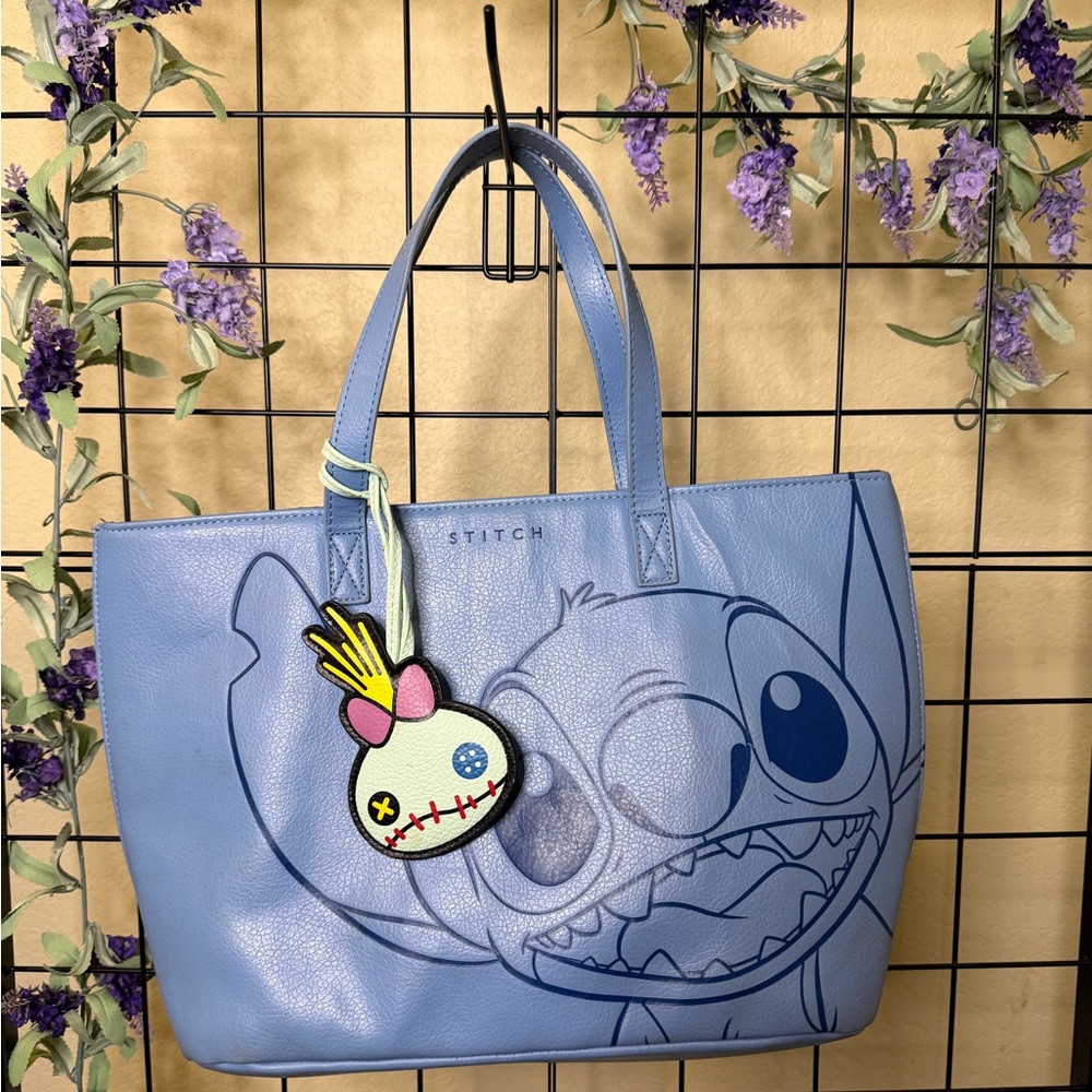 Loungefly Light Blue Stitch Tote Bag